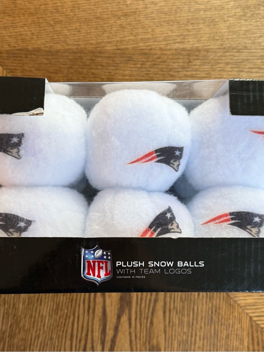 NFL Plush Snow Balls Set of 12 New England Patriots